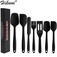 6 Pcs Silicone Spatula Sets Cooking Utensils Tools Scraper Spoon Brush Soft Silicone Baking and Cooking Tool Kitchen Utensils