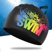 New Silicone Swimming Caps Adults Men Women Plus Size Waterproof High Elastic Durable Protect Ear Long Hair Sports Diving Hat