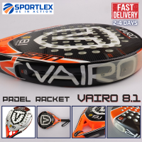 พาเดลแร็กเก็ต, ไม้เทนนิส Padel Racket VAIRO 8.1 CARBON FIBER Soft EVA Foam Carbon Graphite Frame Carbon Fiber Grip Beginner &amp; Intermediate Series (free grip)