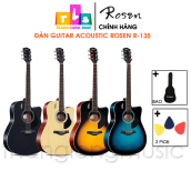 [Guitar Giá Rẻ] Đàn Guitar Acoustic Rosen R135 - Acoustic guitar Rosen R-135 (Tặng kèm bao và pick gảy)