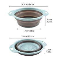 Colander Round Strainer Collapsible Dishwasher Foldable Drainer Vegetable Fruit Folding Kitchen Washing Basket