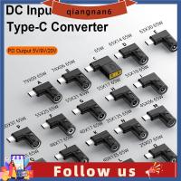 QIANGNAN6 5.5X2 5 7.4X5ขั้วต่อ4.5X3.0mm แล็ปท็อปอะแดปเตอร์ชาร์จไฟ PD 65W DC เป็น Type C Converter