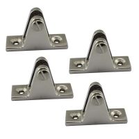 4PCS 316 Stainless Steel Deck Bimini Side Mount Hinge 60mm Mirror Polish Marine Boat Sailing Hardware Deck Hinge Accessories