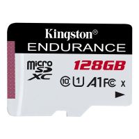 เม็มโมรี่การ์ด# 128 GB MICRO SD CARD (ไมโครเอสดีการ์ด) KINGSTON HIGH ENDURANCE UHS-I U1 CLASS 10 (SDCE/128GB)#