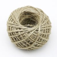 【YP】 (50m/roll) Hemp Rope 3mm Thick Material Jute Ropes Vase Decoratives