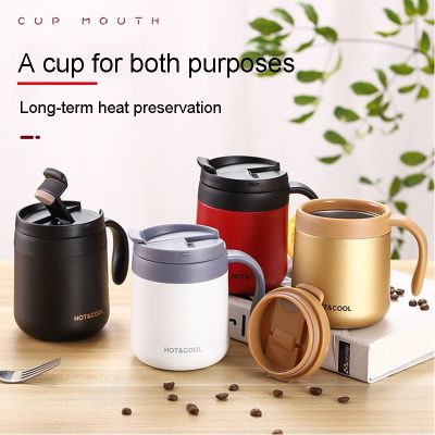 350/500ml Stainless Steel Coffee Mug Vacuum Insulation Cup Coffee Tumbler Water Tea Cups Milk Travel Thermos Mugs Double Wall