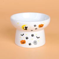 New High Foot Protection Pet Ceramic Bowl for Cats and Dogs Ceramic Pet Bowl for Non-slip Cat Bowl Food Drinking Bowl Feeder