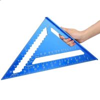 7 39; 39; Aluminum Alloy Triangle Ruler Gauges Speed Protractor Miter for Carpenter Line Scriber Saw Guide Percision Measurement Tool