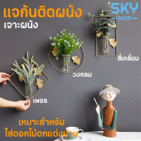 SKY แจกัน แจกันดอกไม้ แจกันติดผนัง แจกันไฮโดรโปนิก สําหรับแขวนตกแต่งผนังบ้าน ห้องนั่งเล่น แจกัน ติดผนัง แขวน Handing Vase