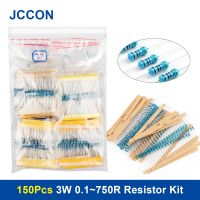 150Pcs 3W 0.1 750R Metal Film Resistor Assorted Kit 30Values x 5Pcs 150Pcs Sample Kit Color Ring Resistance 0.1R 1R 2R