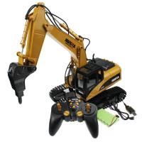 รถเจาะถนนบังคับ รถก่อสร้าง RC Excavator Broken Disassemble Charging RC Truck Car Model Toys