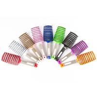 【CC】 Hair Brosse Cepillo Contra Klit Female Scalp Massage Comb Bristle nylon Popbrush Hairbrush Detangling