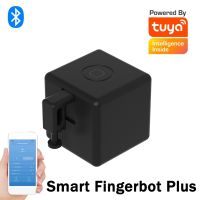 TUYA สมาร์ท Fingerbot พลัสบลูทูธ Knop Pusher บ้านสมาร์ทชีวิต App การควบคุมเสียงด้วย App (สีดำ)