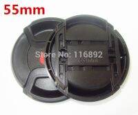 10pcs/lot  40.5mm 49mm 55mm 58mm center pinch Snap-on cap cover LOGO for Alpha 55mm camera Lens Lens Caps