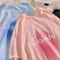 Luna shop?เสื้อยืด Oversize สีนีออน สำหรับผู้หญิง แขนสั้น ลำลอง เสื้อหลวม แฟชั่นเกาหลี เสื้อน่ารักหวานๆ