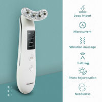 EMS Electroporation Microcurrent LED Tpy ความงามนวด Rejuvenation คอ Face Lifting Massager Skin Tightening Device