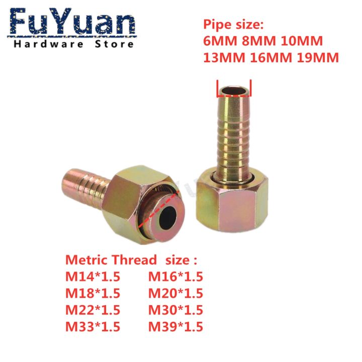 1pcs-withhold-type-tubing-high-pressure-hydraulic-fitting-metric-m12-m36-to-pipe-6mm-19mm-barbed-tube-joint-connector