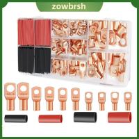 ZOWBRSH 210Pcs AWG12/10 8 6 4 2 ปลั๊กลวดทองแดง ปลายสายแบตเตอรี่ พร้อมกล่องเก็บของ ขั้วต่อแบตเตอรี่ กล่องกระจายสินค้า