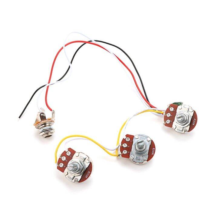 Tone Volume Control Harness A250K B250K Pots Socket Potentiometers for