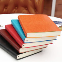 A5 A6 B5 three sizes 4 styles 5 colors large business diary leather soft copy notebook increase thick notebook