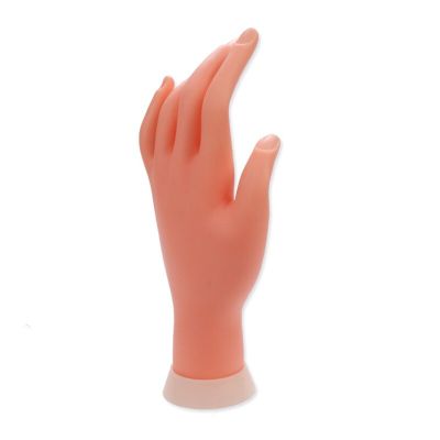 ‘；【。- Flexible Positioning Silicone Left Hand Model Nail Enhancement Training Artificial Hand Nail Display Hand For Practicing Nails