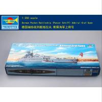 ทรัมเป็ตเตอร์05316 1/350เยอรมันพลเรือเอก Graf Spee ชุดโมเดลเรือรบพลาสติก