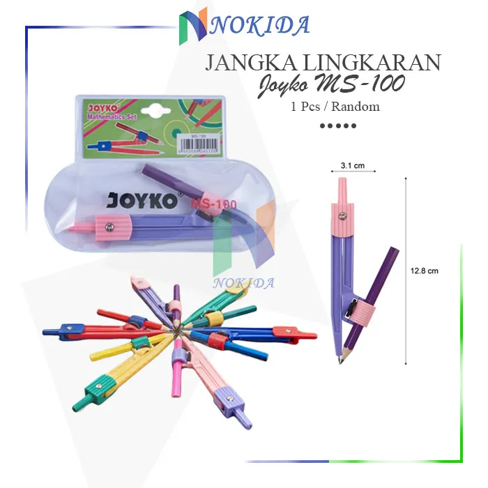 Nokida Jangka Matematika Joyko MS-100 [1 Pcs/Random] / Alat Membuat ...