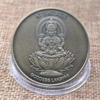 【YD】 Souvenir Goddess Lakshmi Coin Collection Taiji Fengshui Buddha Gold Medal Commemorative Metal Badge