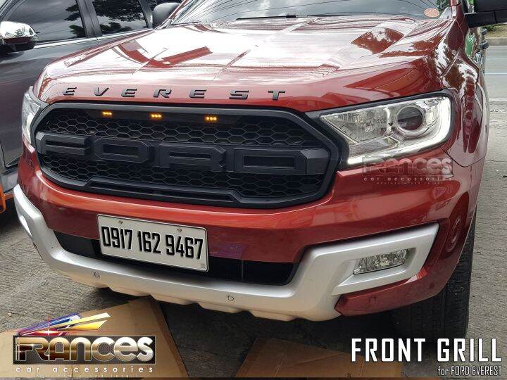 Ford Everest 2016 2020 Front Grille Raptor Type With Led Thailand Made Lazada Ph