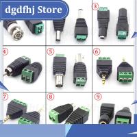 Dgdfhj Shop Audio Video Adapter 3.5mm Jack Stereo Connector BNC RAC Male Female Plug AV CCTV Camera Speaker Wire Connectors