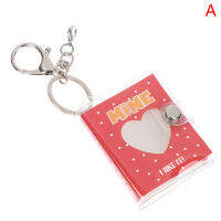 HUALI02 16 Pockets Photo Album Card Holder 2 Inch Photos Holder Portable Key Chain