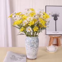 【YF】▬☁✾  CheapSimulated5 Heads of Dutch ChrysanthemumChamomileDaisy and PersianChrysanthemum Office Artificial Garden