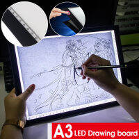 แผ่นวาดภาพเลียนแบบ A3แสดงโต๊ะงานประดิษฐ์บอร์ด LED นำทาง USB กล่องศิลปิน