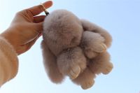 XFZHG Baby ornaments Cute Plush Toy Plush Bunny Pendant Fur pom Keyring Handbag Doll Ornament Hanging Bag Pendant Plush Rabbit Keychain Install Dead R