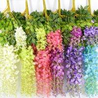 hot【cw】 12pcs/set Wedding Decoration Artificial Wisteria Mariage