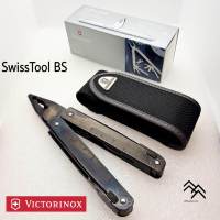 คีม VICTORINOX SwissTool BS คีมMultitool สีดำแบบใหม่ Black Oxide Steel ใช้งานได้ถึง 27 ฟังก์ชั่น พร้อมกระเป๋าผ้าไนล่อนของแท้ จากสวิส รหัส 3.0323.3CN