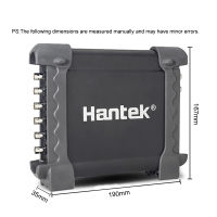 Hantek ออสซิลโลสโคปพร้อมกล่องลดเสียงแบบพาสซีฟ1008C USB เจเนเรอเตอร์ที่ตั้งโปรแกรมได้8ช่อง