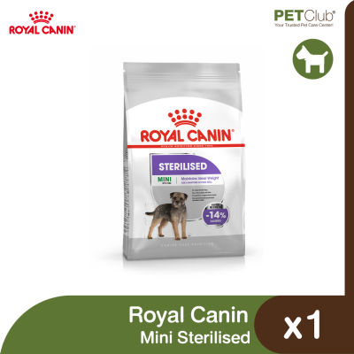 [PETClub] Royal Canin Mini Sterilised - สุนัขโต พันธุ์เล็ก ทำหมัน 3 ขนาด [1kg. 3kg. 8kg.]