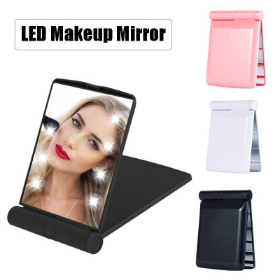 Lighted Makeup Mirror Adjustable Makeup Mirror Folding Handheld Mirror Portable Makeup Mirror LED Makeup Mirror