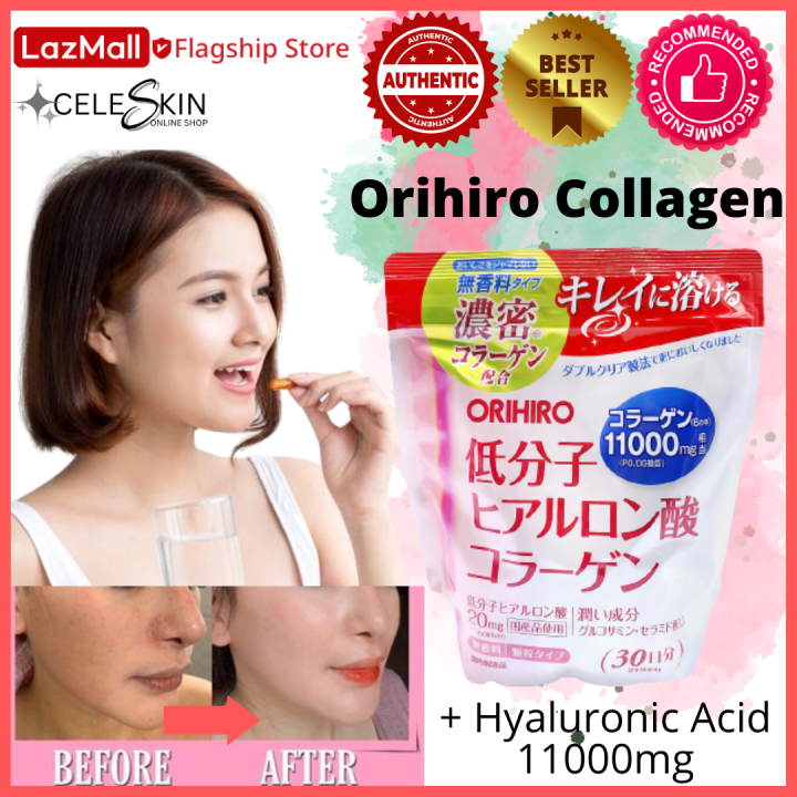 Orihiro Collagen + Hyaluronic Acid 11000mg Lazada PH