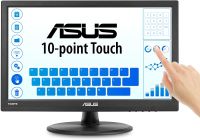 [ผ่อน 0%] ASUS VT168HR Touch Monitor - 15.6" (1366x768), จอสัมผัสแบบ 10-point Touch, HDMI, Flicker free, Low Blue Light, Wall-mountable, Eye care รับประกัน 3 ปี