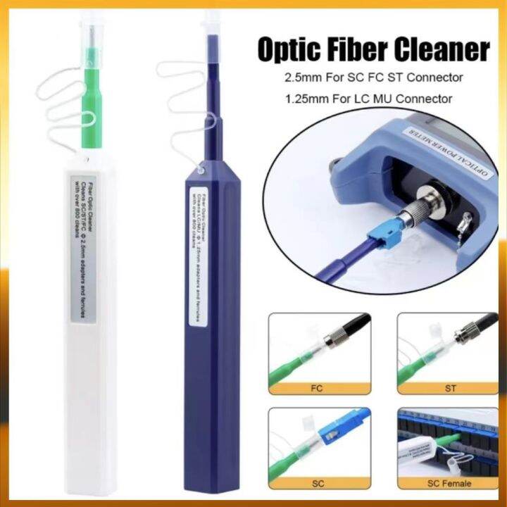 Universal Scfcst Fiber Optic Connector Cleaner Pen Tool 125mm 25mm Fiber Optic Connector 4494