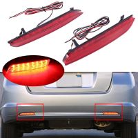 LED Rear Bumper Reflector Light for Honda JAZZ Fit 2010 2011 2012 2013 Stop Fog Lamp