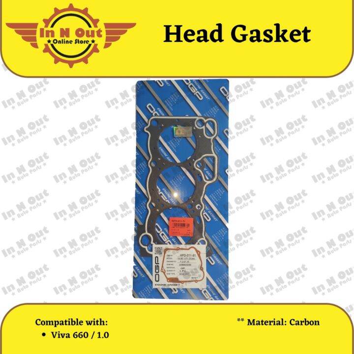 Head Gasket [Perodua Viva 660 / 1.0] Lazada