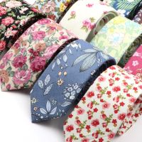 【cw】 New Floral Tie Men Cotton Necktie Wedding Mens Neckties Classic Suits Print Neck Ties Cravat ！