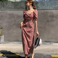 2021jurken zomer 2021 summer dress Elegant maxi Dress cherries Print Dresses Vestidos robe femme sukienki letnie Boho Beach Dress