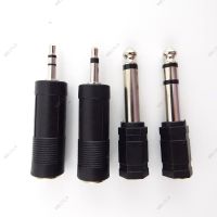 2PCS 6.35mm 6.5mm 1/4" Mono Male To 3.5mm 1/8" Female Connector 2/3 Pole Audio Speaker Terminal Plug Headphone Adapter WB15TH