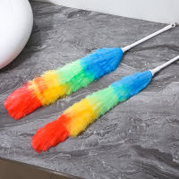 Household cleaning duster duster PP silk hair duster plastic feather duster rainbow color bendable