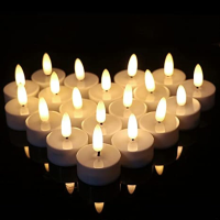 12pcs LED Candle Lights Flameless Simulation Tea Lights Wedding Candles Home Birthday Party Decorations Home Decorations