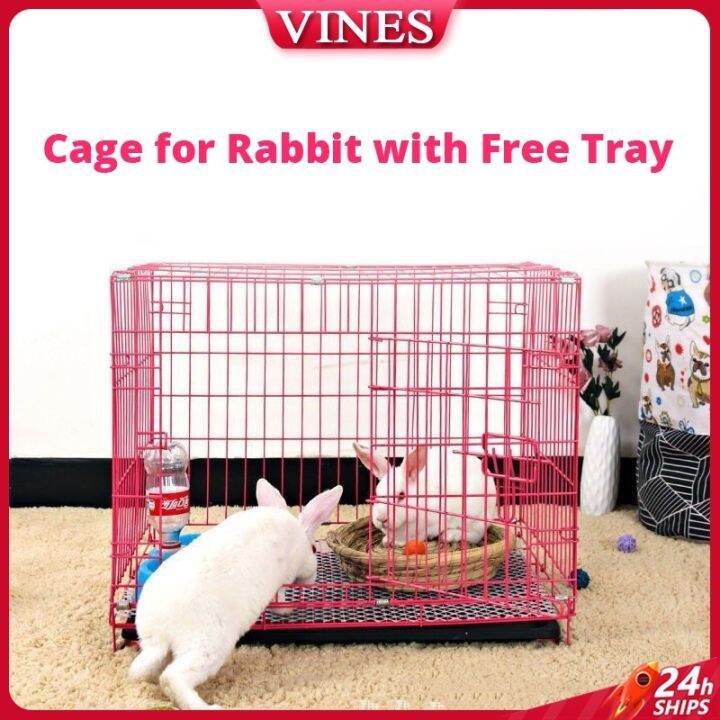 35CM Rabbit Cage Collapsible with Poop Tray Collapsible cat cage